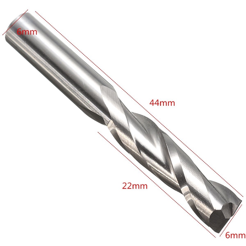 Einschneidiger Hartmetall-Fräser Mit Spiralförmigem Ende - 8x25x60 Mm, Perfekt Für CNC, Oberfräsen & Holzverarbeitung