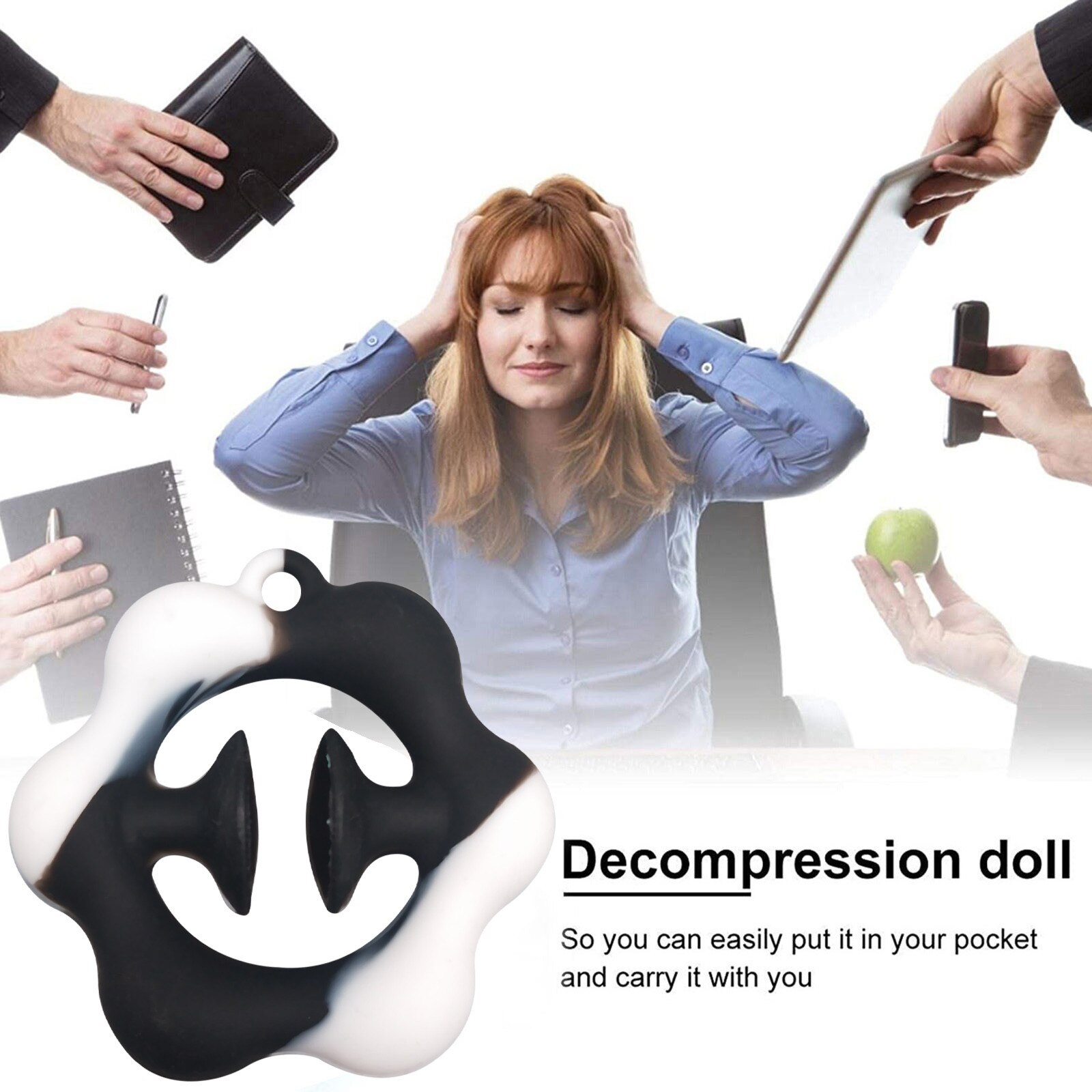 Anti-Stress Finger Hand Grip Autism Special Needs Stress Reliever Anxiety Relief Toys Extrusion Sensory Toy антистресс для рук