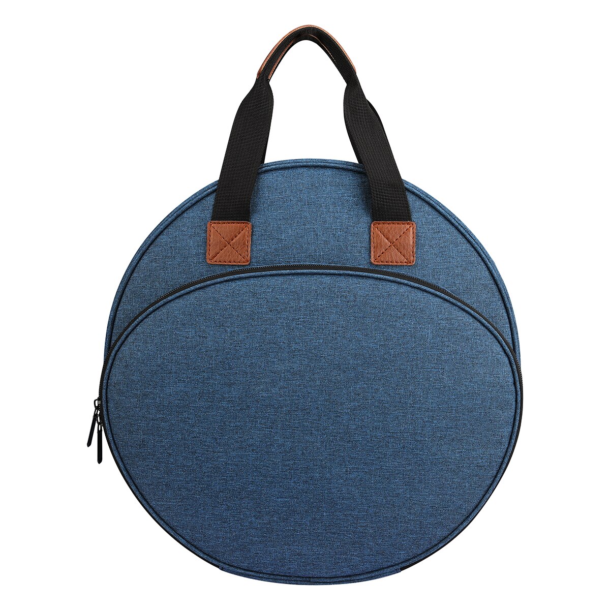 Crochet pour fil à tricoter, sac à main rond, outils de couture, accessoires, organisateur d'aiguilles à tricoter: blue