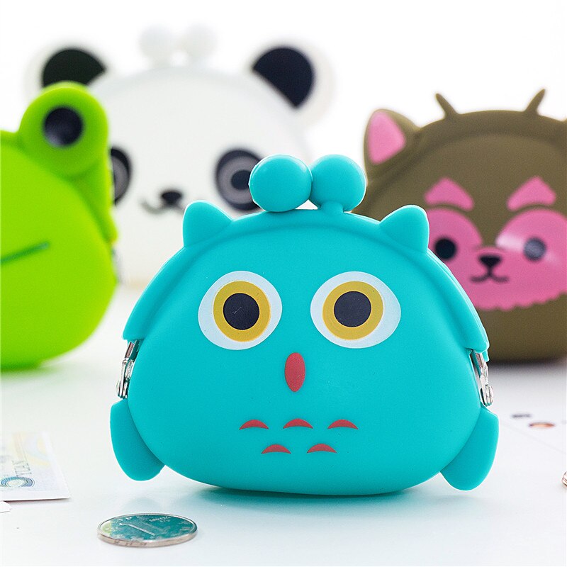 Silicone coin purse cartoon coin bag child wallet headset bag mini student small coin bag cute clutch bag