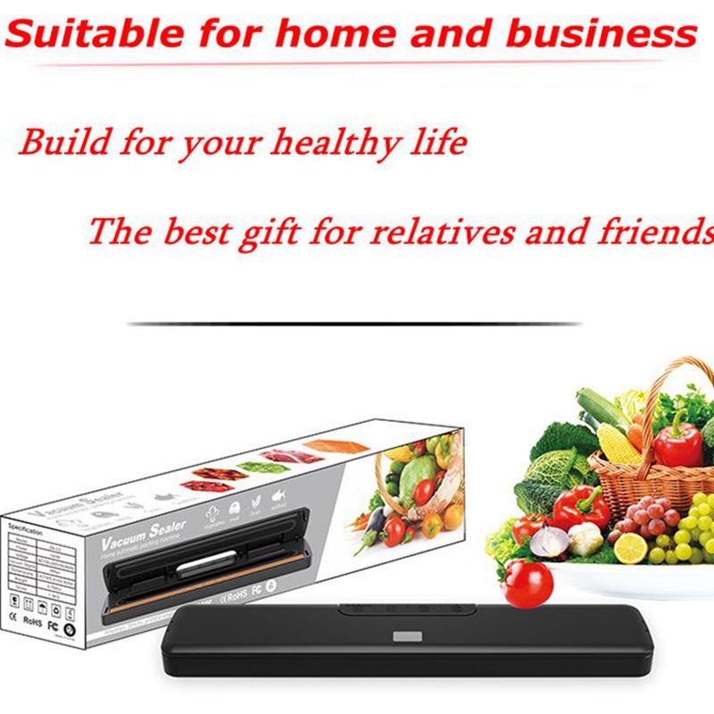 Automatic Dry Wet Sous Vide Vacuum Food Sealer 220V 110V Household Food Vacuum Sealing Packing Machine with free Bags