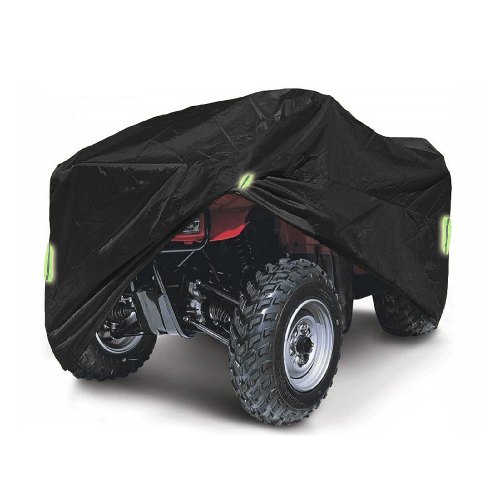 Heavy Duty ATV ATC Cover 190T Rain Waterproof Dustproof Anti-UV Ripstop Beach Vehicle Outdoor Protector Night Reflective Strip