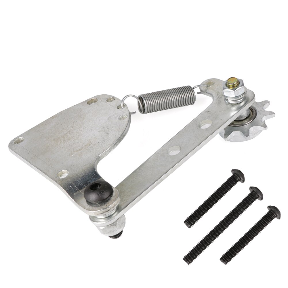 Tendeur de chaîne à ressort à libération rapide, outil de nettoyage de protection, adapté pour moteur de vélo motorisé argent 49cc, 50cc, 66cc, 80cc