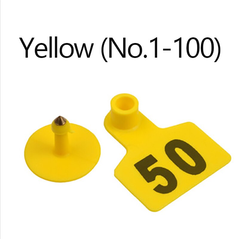 Varken Oor Signage Tag Geen. 001-500 Identificatie Cardscopper Hoofd Oorbellen Vee Levert Apparatuur Vee Schapen Kalveren Koe: F