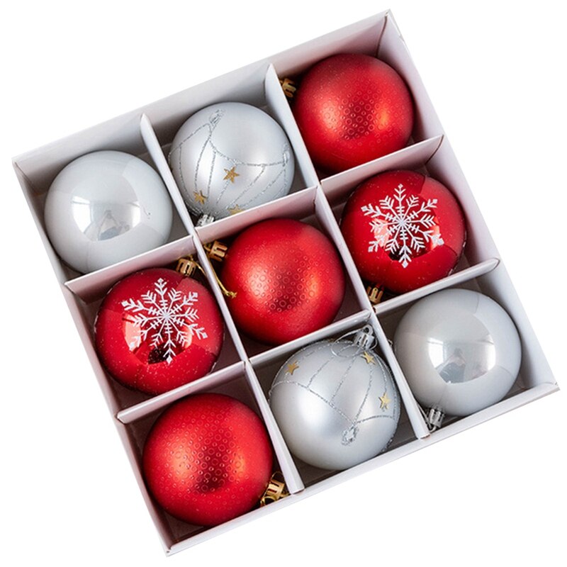 Kerst Bal Kerstballen Grote Boom Decoraties Ballen Xmas Party Opknoping Ornamenten Kerstversiering Voor Jaar: Rood