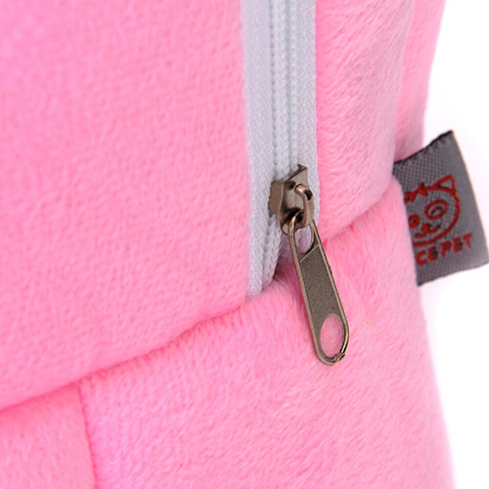 Pink Small Animal Carriers Coral Fleece Pet Hamster Accessory Chinchilla Bunny Product Hedgehog Plush House Squirrel Rabbit Cage