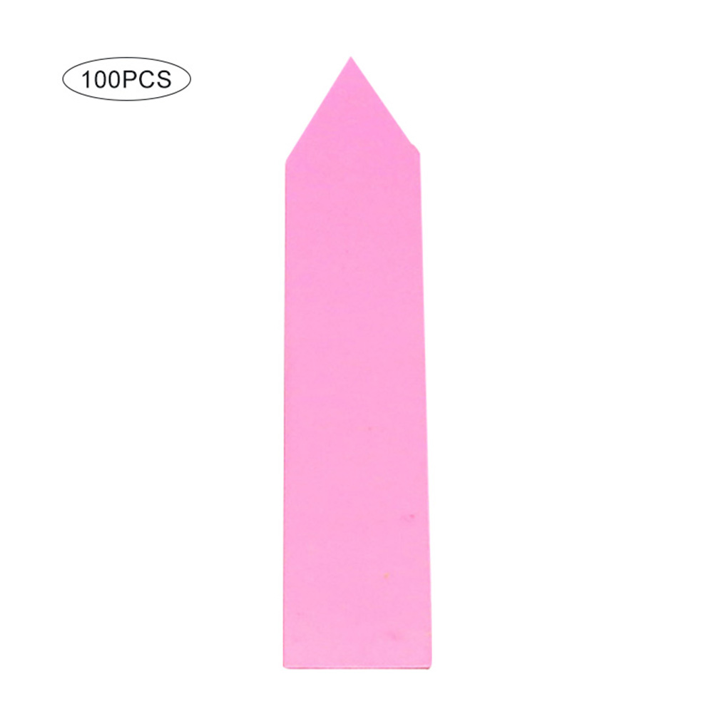 100pz etichette per piante in plastica etichette per piante da giardino marcatori per vivai vasi da fiori etichette per piantine vassoio marchio strumenti accessori da giardino: 1 x 5 cm / rosa