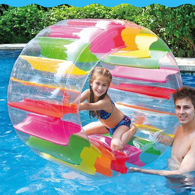 Pvc opblaasbare rollerbal speelgoed gras waterroller kinderen multifunctionele kruiprol