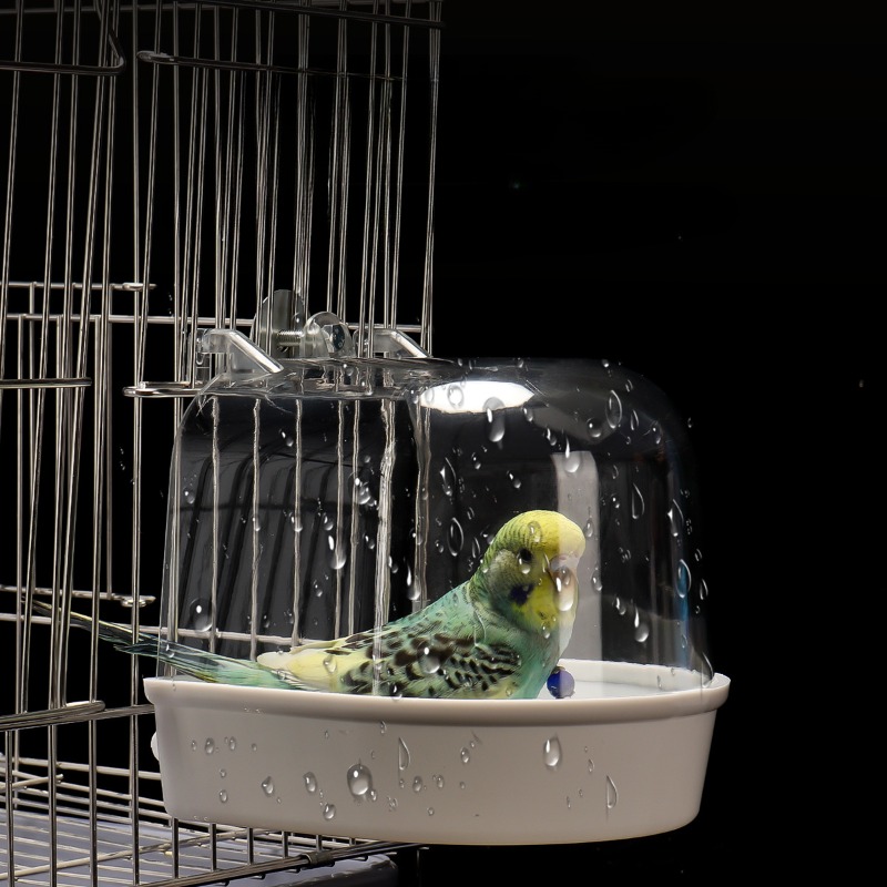 Vogel Badewanne Dusche Kasten Kunststoff fallen Wasser Badewanne für Haustier Vogel Schüssel Papageien Sittich Hängen Vogelbad KäFeige zubehör
