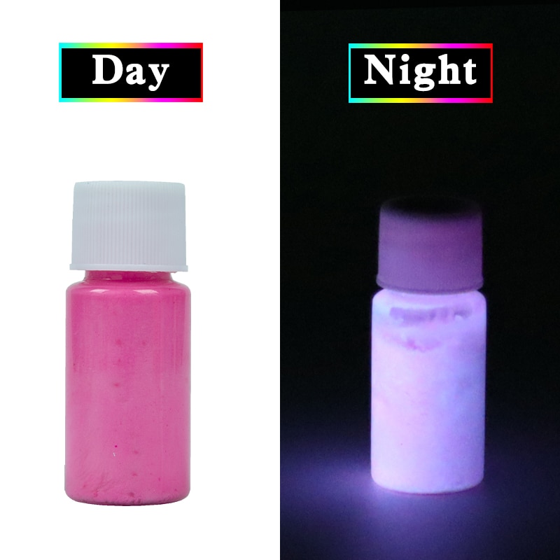 Glow In The Dark Fluorescerende Verf Voor Party Nail Decoratie Art Supplies 20G Fuchsia Fosfor Pigment Acryl Lichtgevende Verf