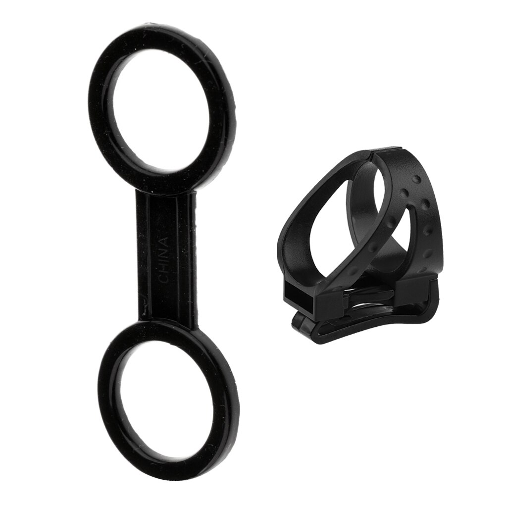 2 Pieces Flexible Detachable Clip Keeper &amp; Dual Loop Retainer for Scuba Diving Dive Snorkeling Snorkel Mask