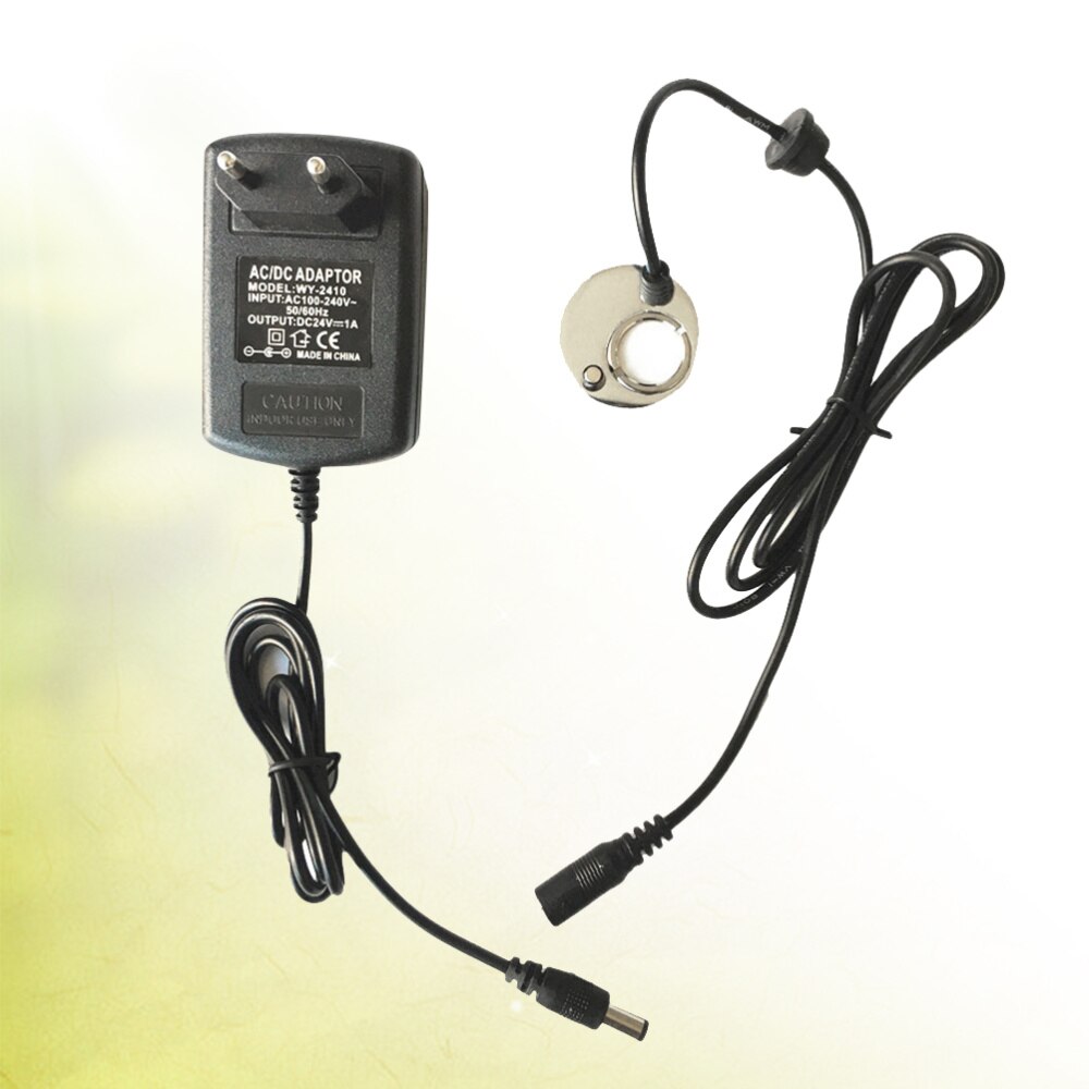Ultraschall Vernebler Wasser Brunnen Teich Zerstäuber Nebel Hersteller für Aquarium Bonsai Handwerk Kaffee Tisch Aquarium mit UNS Stecker (bla: Schwarz EU Stecker