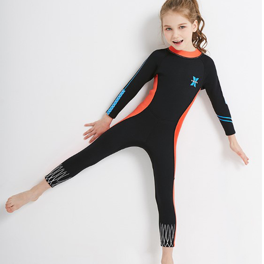 Girls Diving Wetsuit One-piece Child Scuba Dive Surfing Suit Jumpsuit