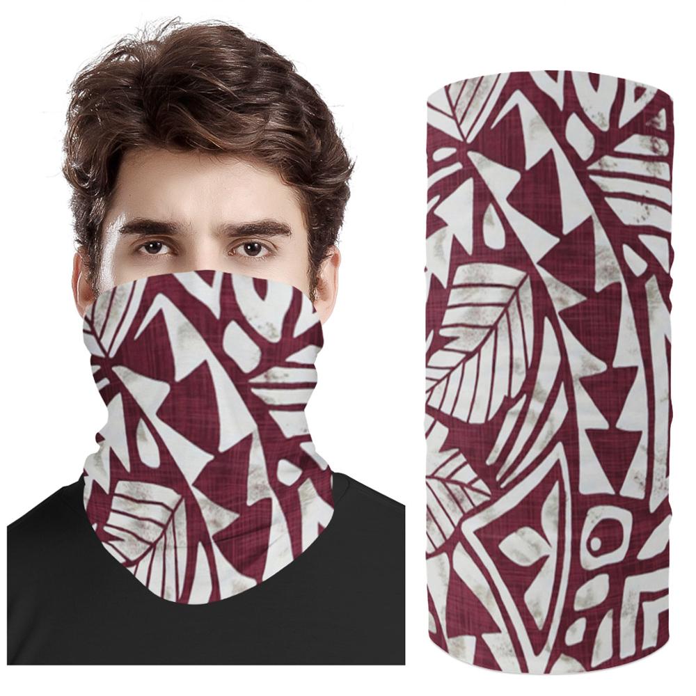 MOQ 1 Print Demand Pattern Polynesian Samoa Style Scarf UV Protection Magic Face Cover Scarf Dust Wind Bandana Balaclava: tj15z28