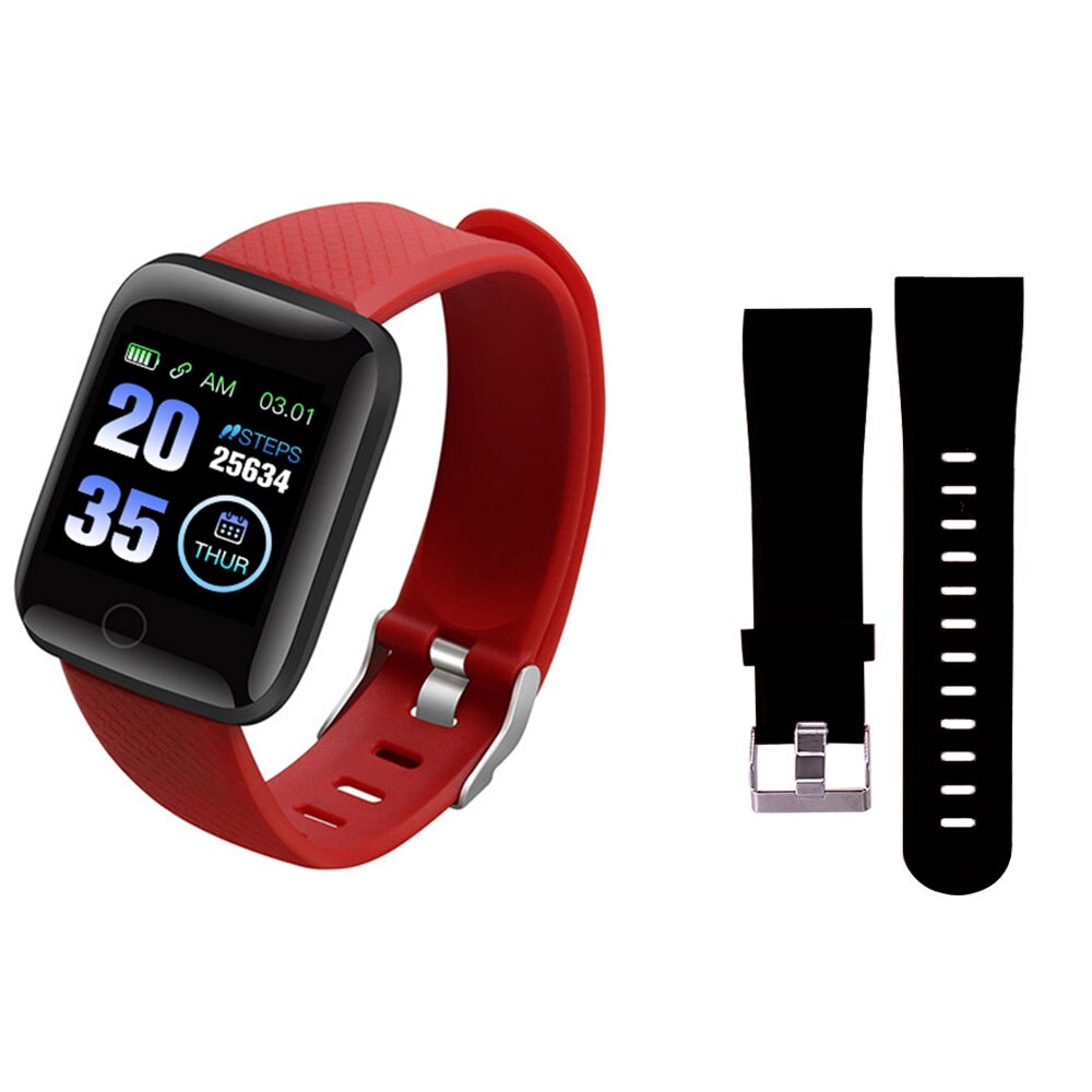 Rovtop 116 montre intelligente pour hommes mesure de la pression artérielle étanche Fitness Tracker montre moniteur de fréquence cardiaque podomètre bracelet intelligent