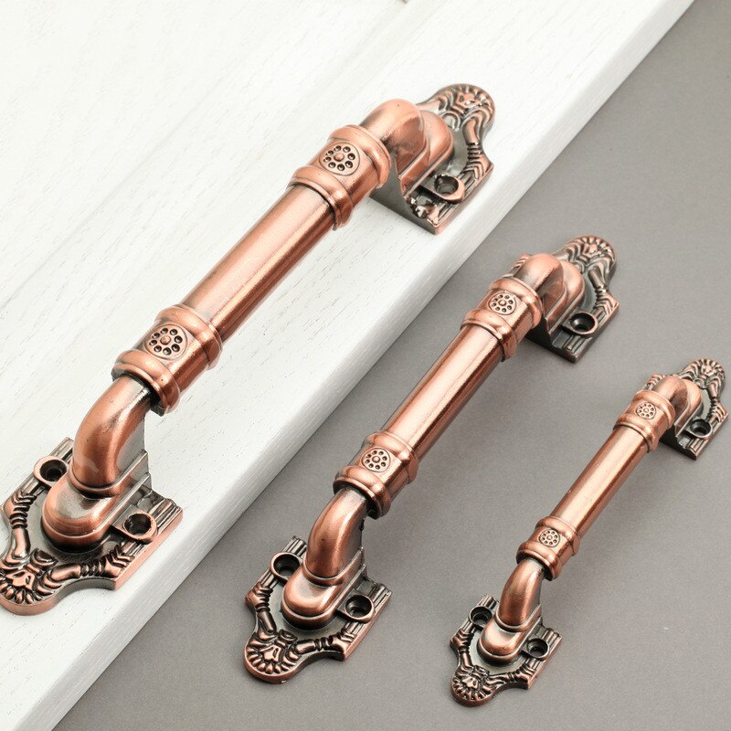 An +-tiradores de puerta Vintage, pomos antiguos, tiradores de bronce para puertas de cocina, armarios, herrajes para muebles