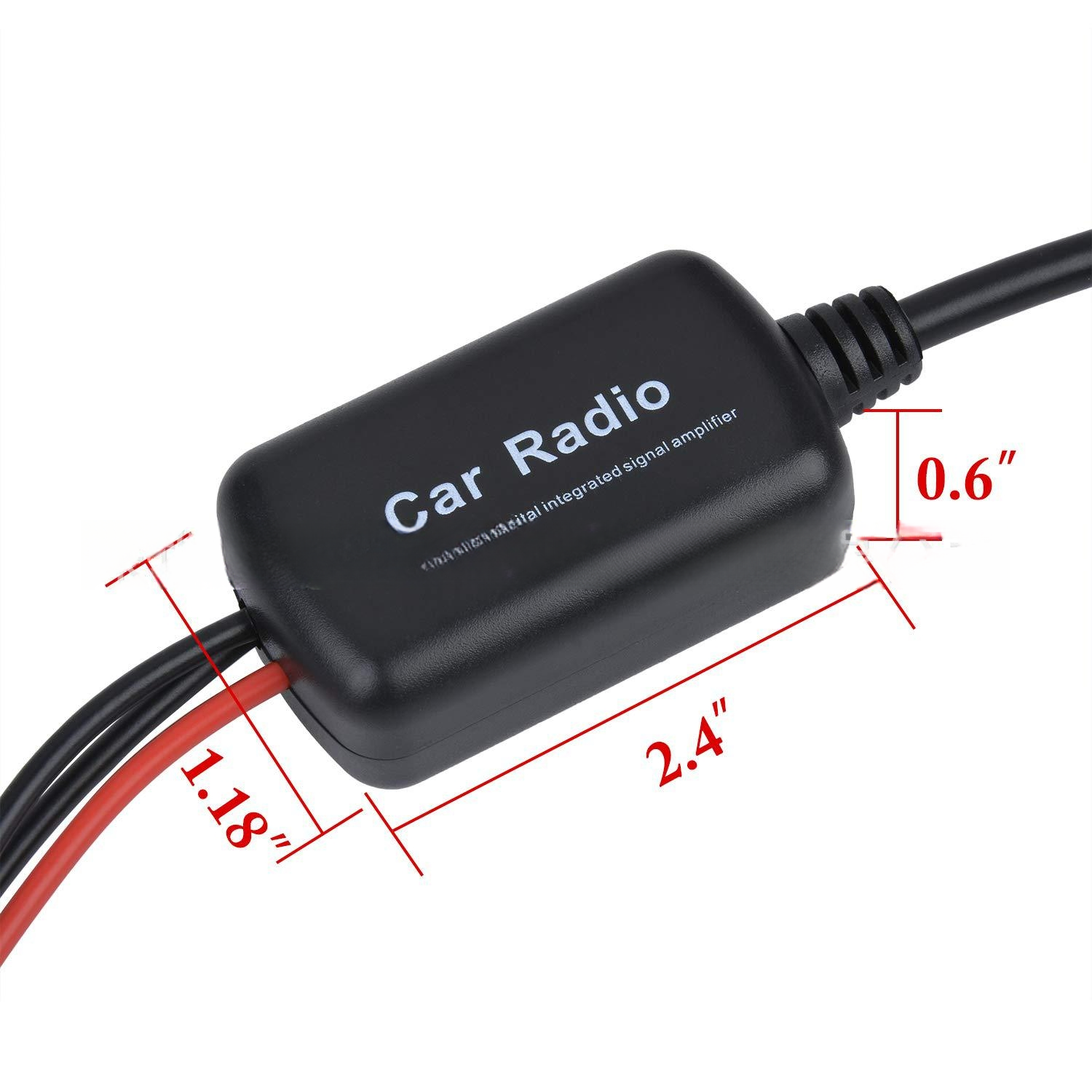 tupfen/FM/bin Radio antennen Signal verstärker 12V aktiv gewinnen Verstärker FM Auto antennen verstärker