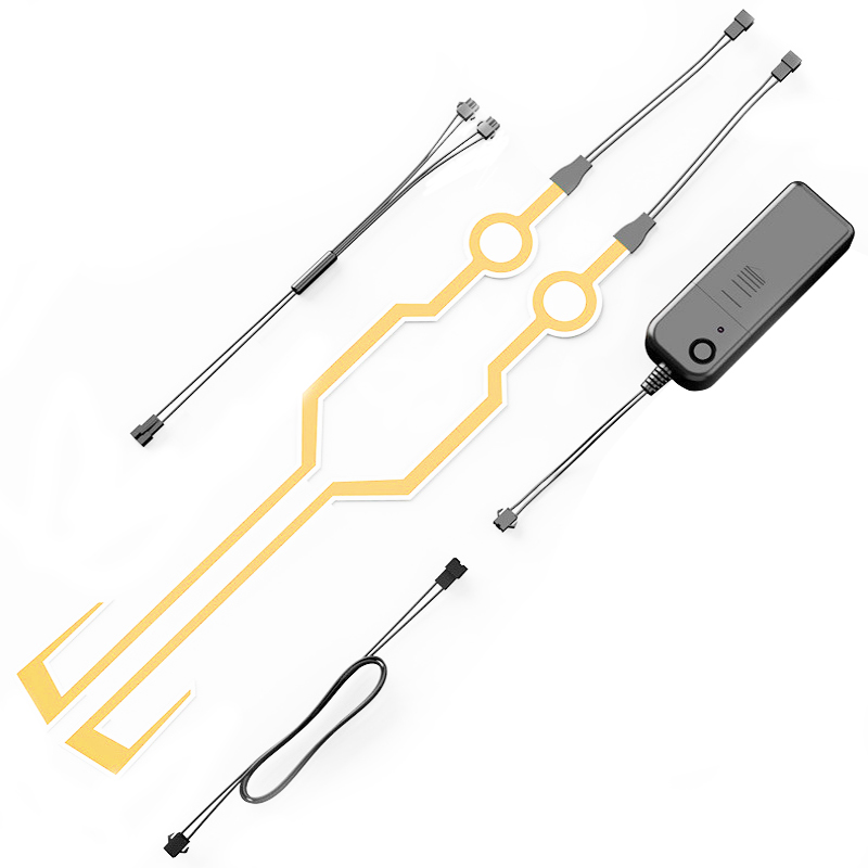 2 stücke Motorrad Helm Licht LED DIY Schwarz Helm LED Licht Motorrad Sicherheit Reflektierende Streifen Änderung Neue: 3