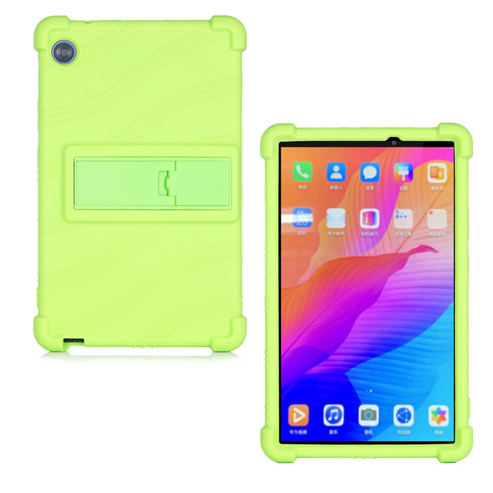 Case Voor Huawei Matepad T8 Tablet Cover Funda Kobe2-L03 KOBE2-L09 Kob2-w09 Soft Silicon Full Body Protector Stand Shell: Green