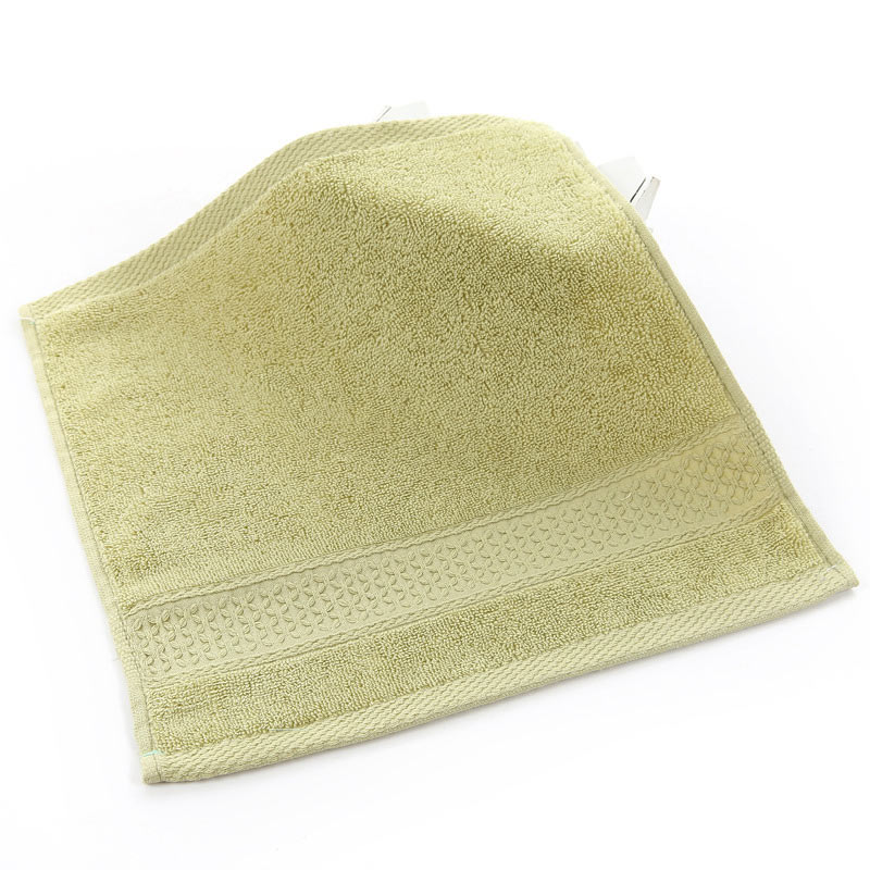 Small Cotton hand towels Square Face Towel Bathroom Soft kids Child Washcloth 34*34cm 17colors: Apple Green