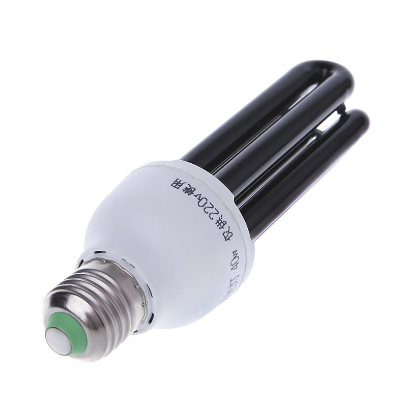 E27 15/20/30/40W UV Ultraviolet Fluorescent Blacklight CFL Light Bulb Lamp 220V