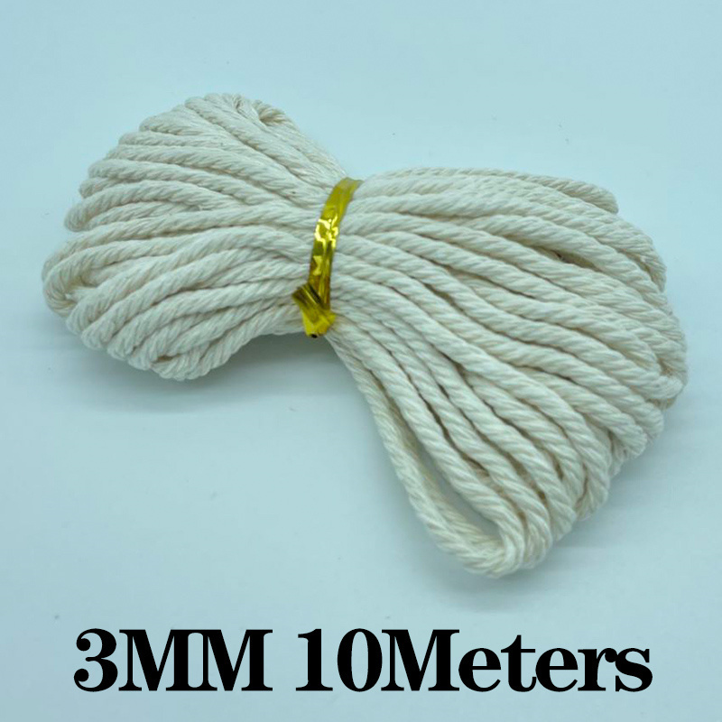 1-10mm natuurlijk touw jute lint naaien diy bruiloft koord ambachtelijke natuurlijke draad touw bulk handgemaakte feest kerst home decortion: Transparant