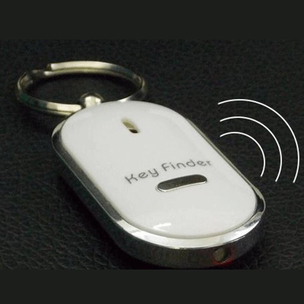 Silbato LED linterna Control remoto de sonido Lost Key Finder localizador remoto llavero con silbato