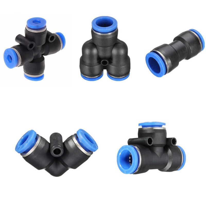 2 Stuks Aquarium 2/3/4 Manier CO2 Buis Connector Hoge Druk Quick-Connect Klep Voor CO2 Diy systeem Luchtslang Pipe Joint