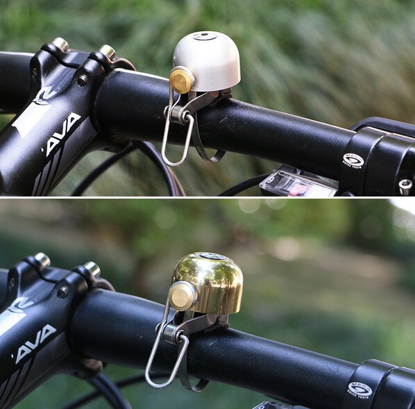Sonnette De Vélo Vintage En Métal | Son Fort Et Clair, Design Rétro, Fixation Guidon Simple