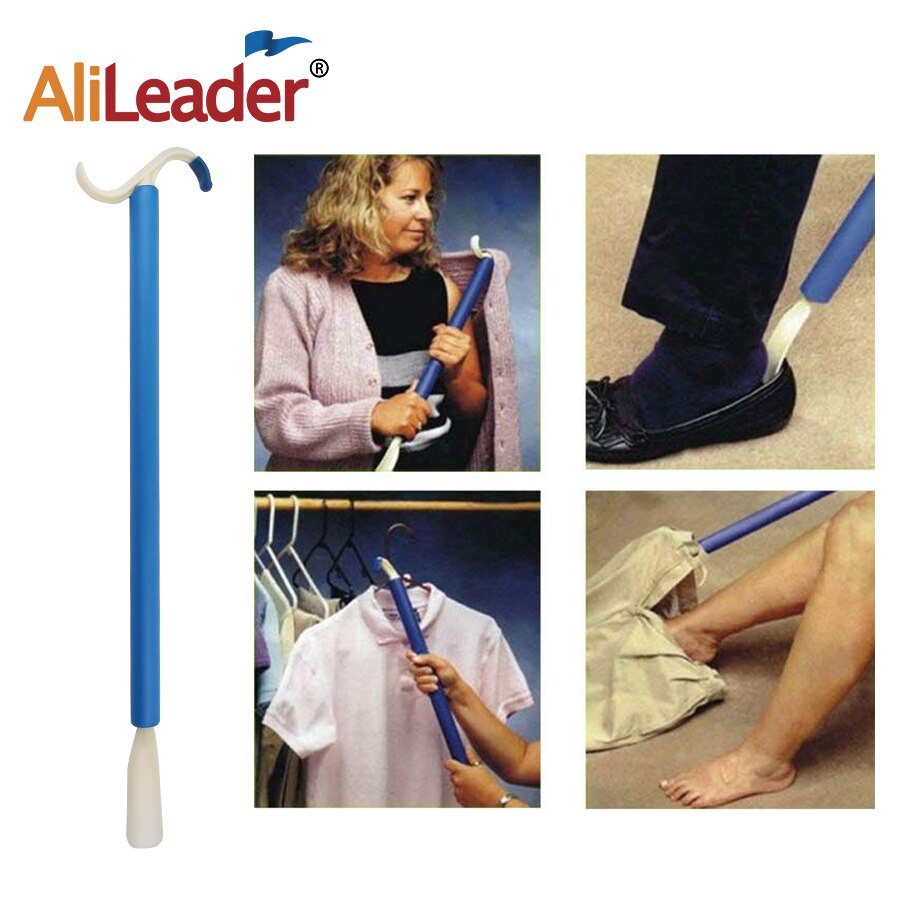 Alileader deluxe 28 " lang dressing stick ideel dressing hjælpemiddel til sko, sokker, skjorter og bukser