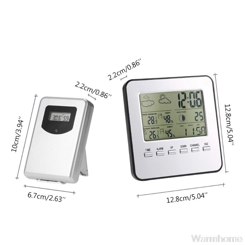 Digital Weather Station Displays Hygrometer Thermometer Moon Phase Forecast Indoor Outdoor Sensor Thermo-hygrometer Station Jy30: TS-A92