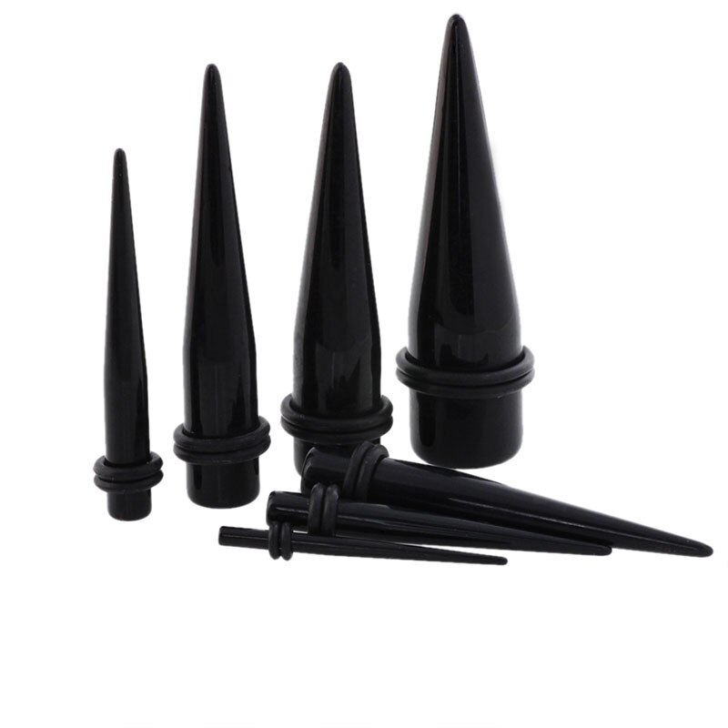 Expansores Oreja Piercing Oor Body Sieraden Brancard Uitbreidingen Dilations Oor Gauge Tapers Stekkers Met Siliconen Ring 1.6Mm-16mm