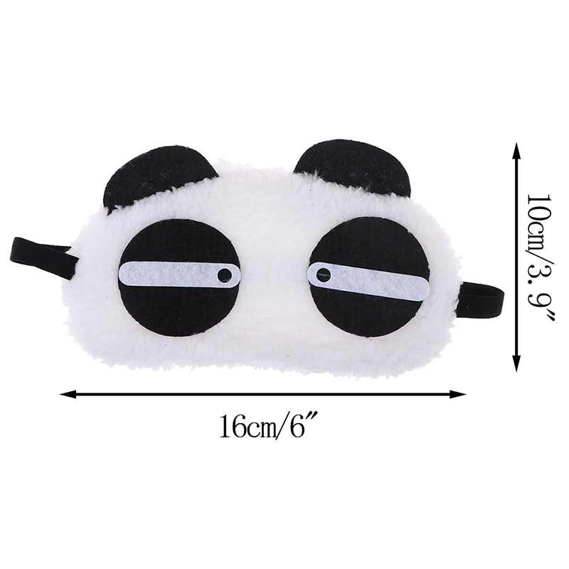 visage mignon blanc Panda masque pour les yeux ombre ombre sommeil coton lunettes masque pour les yeux masque de sommeil couverture pour les yeux soins de santé: O