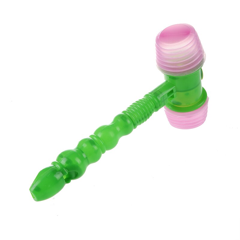 Sifflet enfant intégré poignée verte marteau en plastique sifflet bruyant jouet