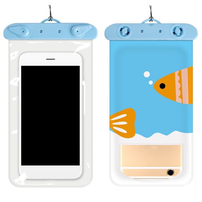 Outdoor Sport Mobiele Telefoon Waterdichte Tas Voor Snorkelen Zwemmen Duiken Raften Transparante Onderwater Zwemmen Tas