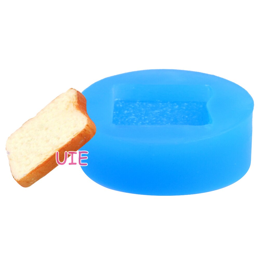 GYL083U Bread Slice Silicone Flexible Mold Decoden Kawaii Miniature Mold Sweets Polymer Clay Mini Food Jewelry