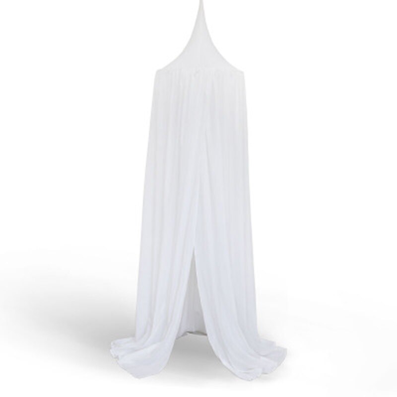 Play House Tenten Voor Kinderen Luifel Bed Gordijn Baby Opknoping Tent Wieg Kinderen Room Decor Ronde Hung Dome Klamboe bed Volant: WHITE