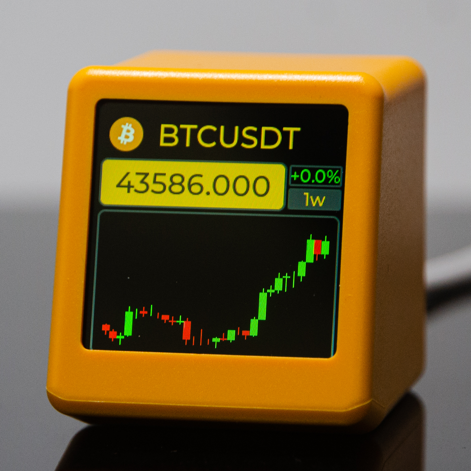 Bitcoin-Preisdisplay-Ticker mit intelligenter Wetteruhr, unterstützt Kryptowährung, Lagerbier- und Umtauschrate und Goldpreis-Tracker