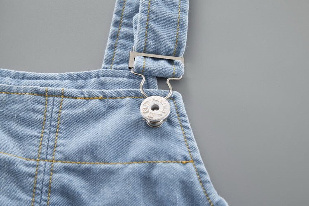 Kids Denim Overalls Rompertjes Peuter Kids Baby Jongen Meisje Effen Broek Denim Broek Jarretel Jean Kleding Kinderen Overalls