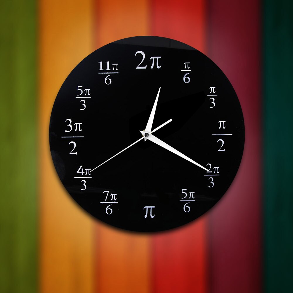 Horloge Pi Pop Quiz maths murale | Horloge mathématique, équitation mathématique, Geeky, maison, horloge Unique idée pour les amateurs de maths
