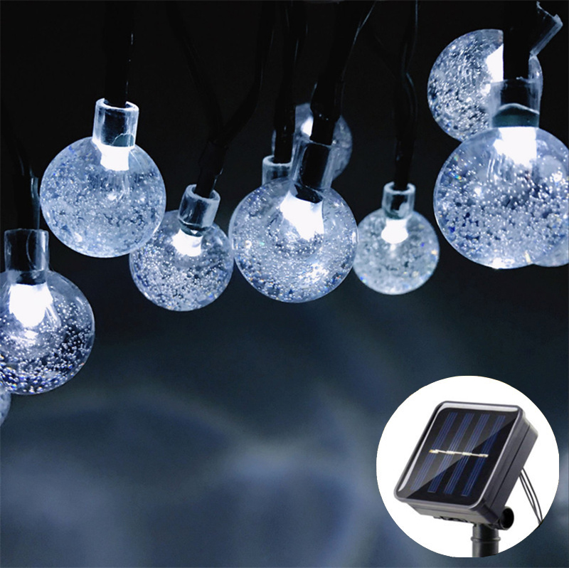 Solar String Lights Garden 100/50/20 LED Outdoor Crystal Ball Fairy Light Home Patio Yard Decoration Lamp Garden Garland