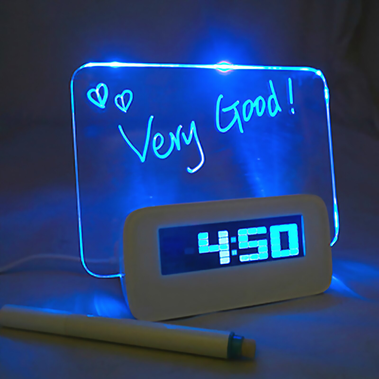 Alarm Clock Multi LED Fluorescent Message Board Digital Alarm Clock Calendar Night Light LED Alarm Clock For Home Office