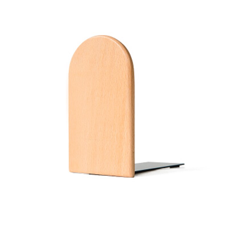 1 par kontor skolmaterial skrivbord tillbehör organisatör trä bokstöd slät trä metall baserade dekorativa bokstöd