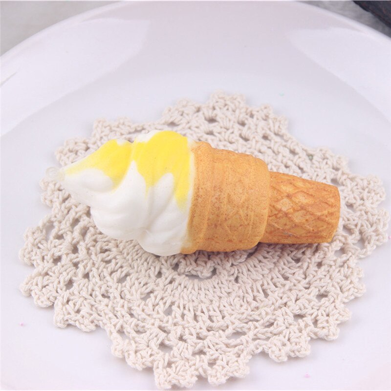 10cm Ice Cream Simulation Cake Squeeze Toys Slow Rising Cellphone Straps Bread Toys Scented Stress Relief Antistress Squeeze Toy