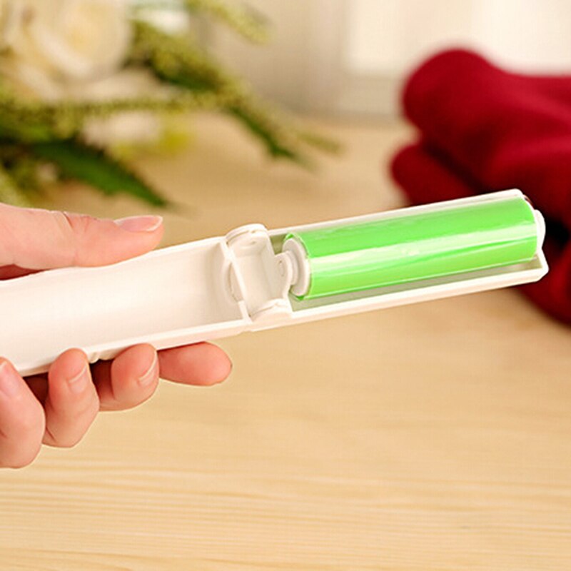Removedor de pelos de pets, dispositivo viscoso de lavagem dobrável, roupa portátil, removedor de pelos de animais de estimação, escova de espanar, suéter de limpeza: green