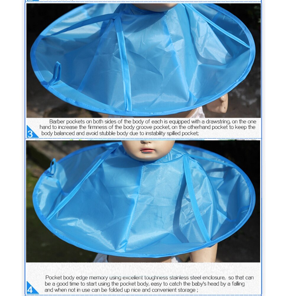 Children Kids Waterproof Haircut Catcher Apron Cape Umbrella Hairdressing Hairdresser Tool For Salon Barber