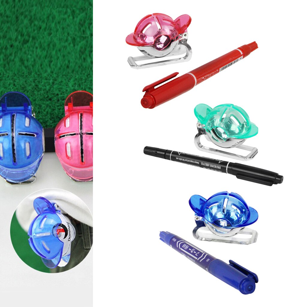 Delineador de la bola de Golf portátil y marcador línea ligera Alineación de dibujo herramienta accesorios para Golf para Putting