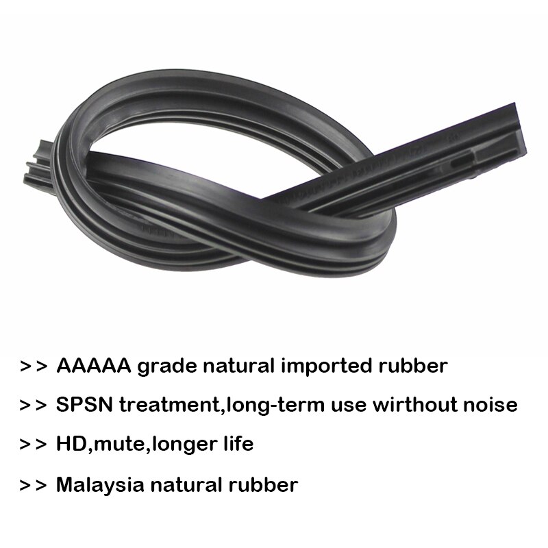 1pcs Windshield Car Wiper Blade Windscreen Insert Rubber Strip (Refill) 8mm Soft 14"16"17"18"19"20"21"22"24"26"28" Accessories