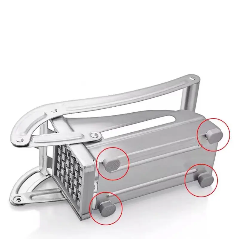 Frietsnijder Multifunctionele Groentefruithakmachine Met 2 Roestvrijstalen Messen Voor Frites Chips Maker Aardappelsnijder