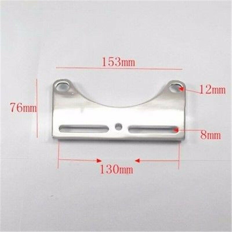 Black Bottom Mount Dual Motorcycle Headlight Bracket Cruiser Chopper Bobber Rat